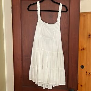 simple white boutique dress